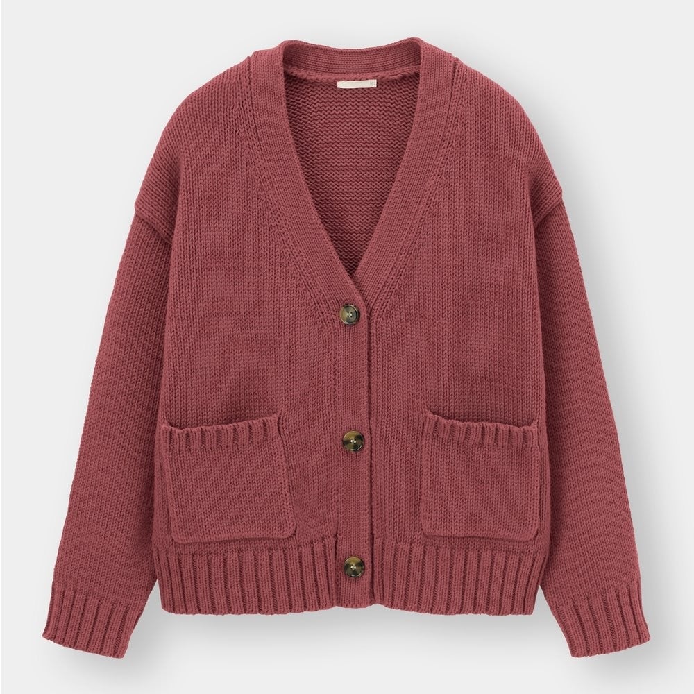 GUのコットンブレンドボクシーカーディガンの写真