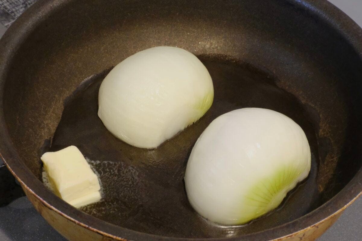 ギャル曽根「新玉ねぎのステーキ」