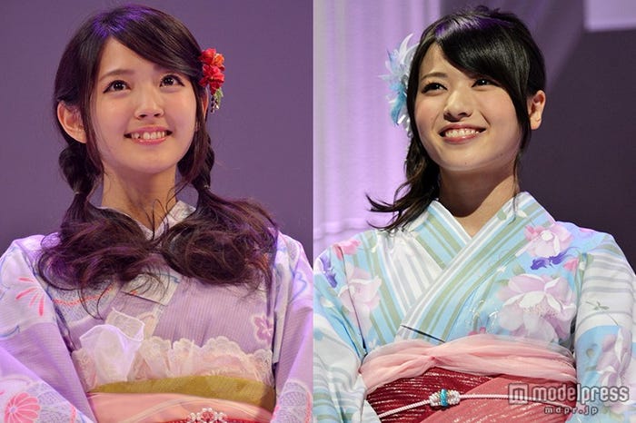 (左より)鈴木愛理、矢島舞美