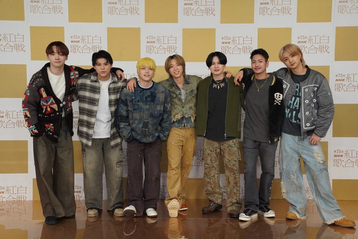 BE:FIRST/(左から)RYUHEI、LEO、SHUNTO、SOTA、MANATO、RYOKI、JUNON(提供写真)