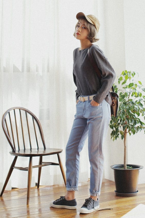 フレイドヘムボートネックリンクルTシャツ「DHOLIC」3,132円(税込)/画像提供:DHOLIC