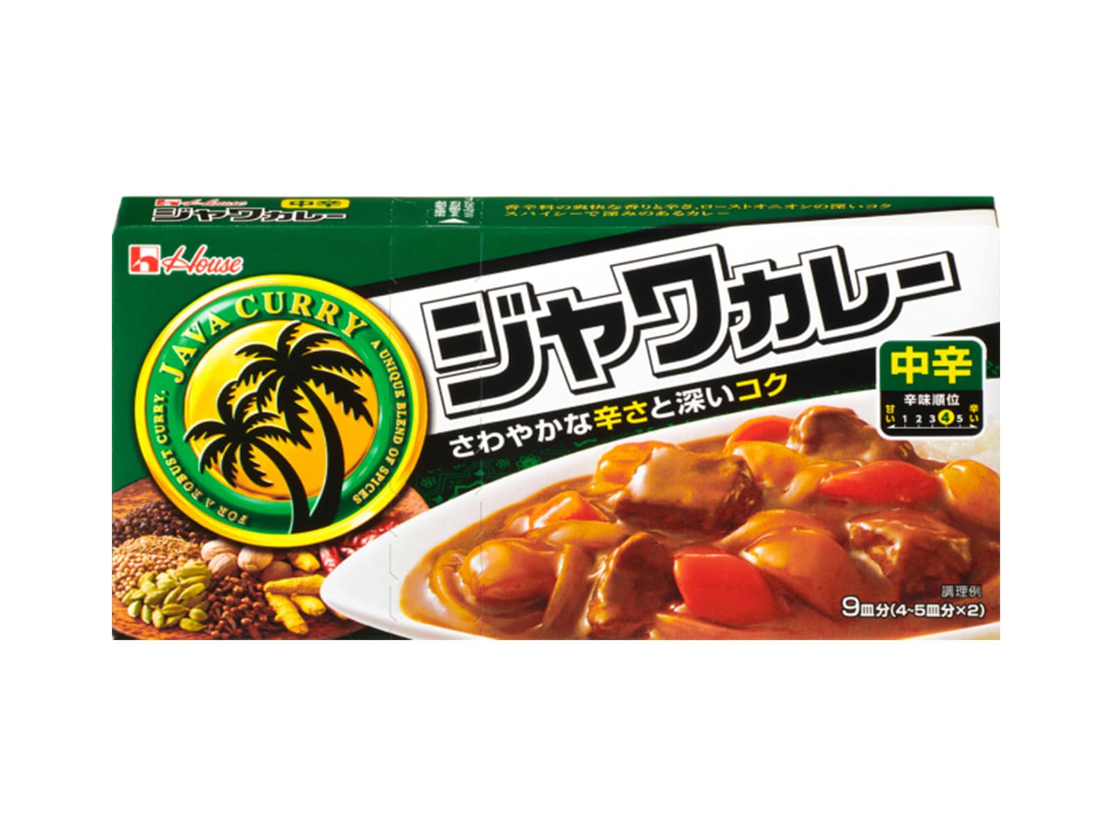 3位は「ジャワカレー 中辛 185g」 ※画像：ハウス食品 公式Webサイト