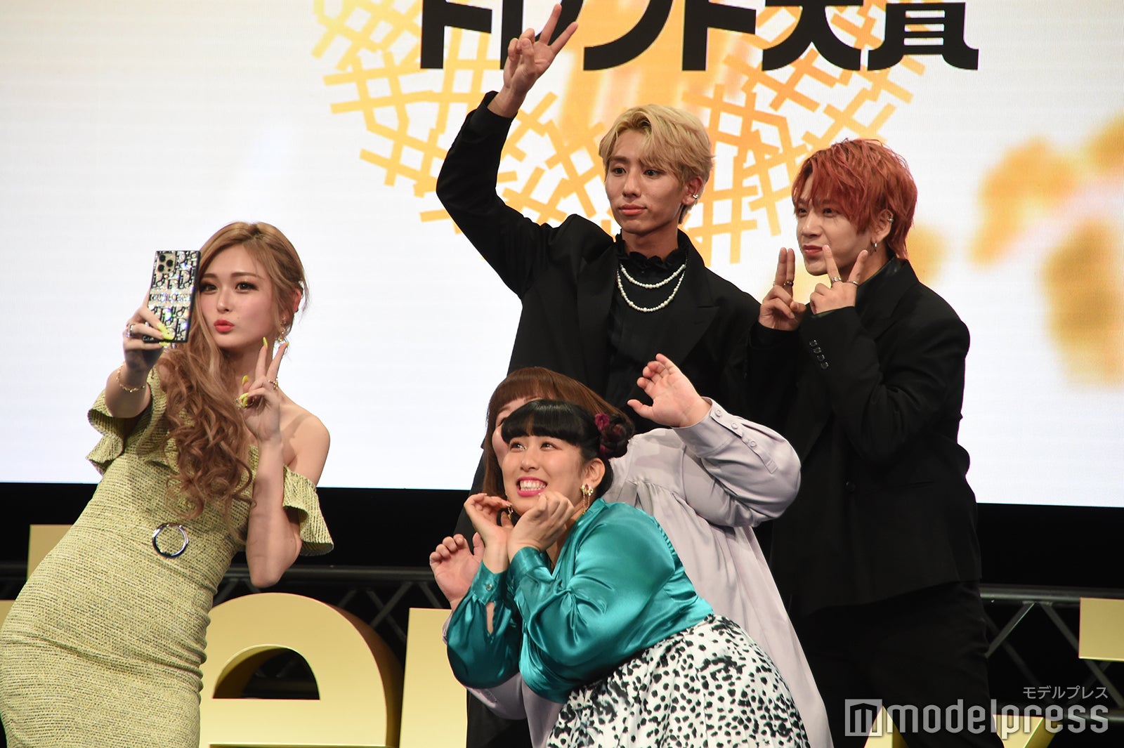 ゆうちゃみ、かなで、ゆめっち、浦野秀太、本田康祐 （C）モデルプレス