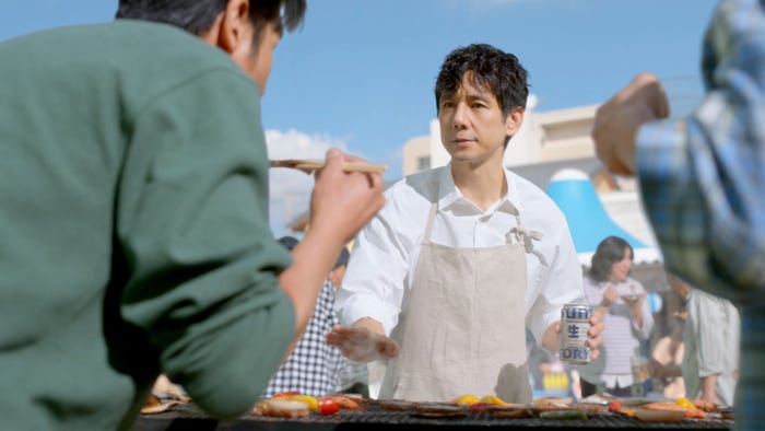 西島秀俊/新TVCM「生奉行」篇より(提供写真)