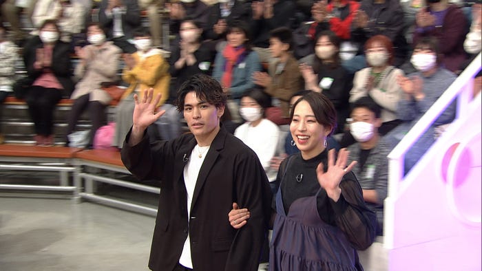 楢崎智亜、野口啓代(画像提供:ABCテレビ)