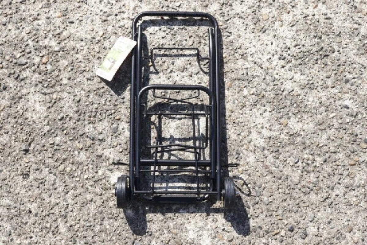 ダイソー　折り畳みキャリー　キャンプ