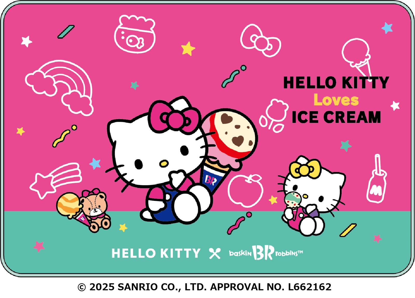 サイズ　約90cm×約60cm（C）2025 SANRIO CO., LTD. APPROVAL NO. L662162