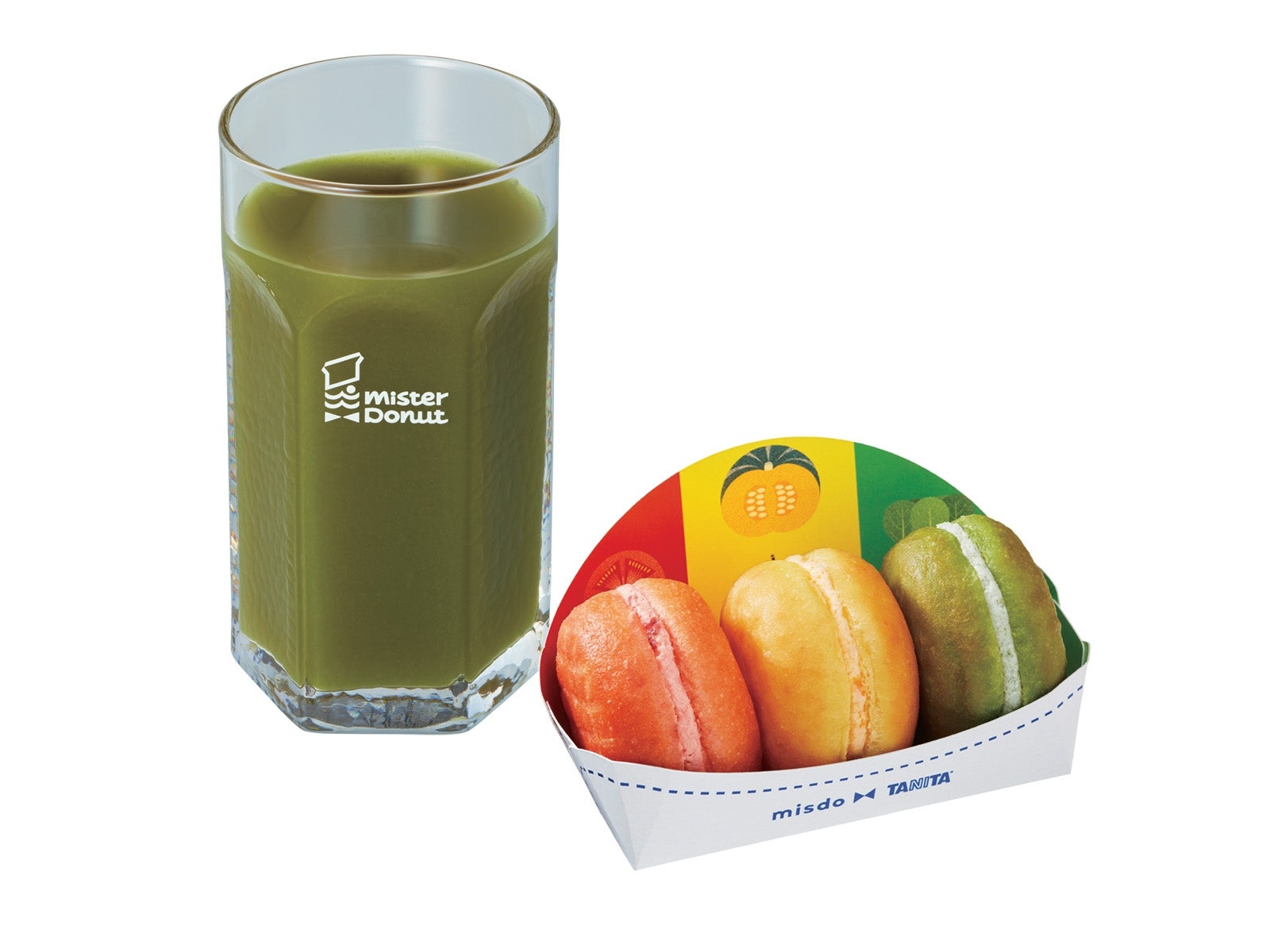 「ベジポップ 3個入り」と「グリーンスムージー」のセット（500円）／画像提供：株式会社ダスキン