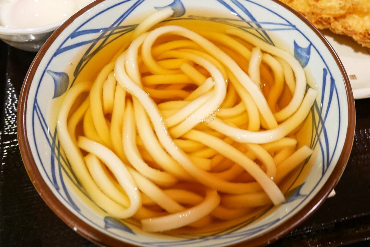 丸亀製麺・かけうどん