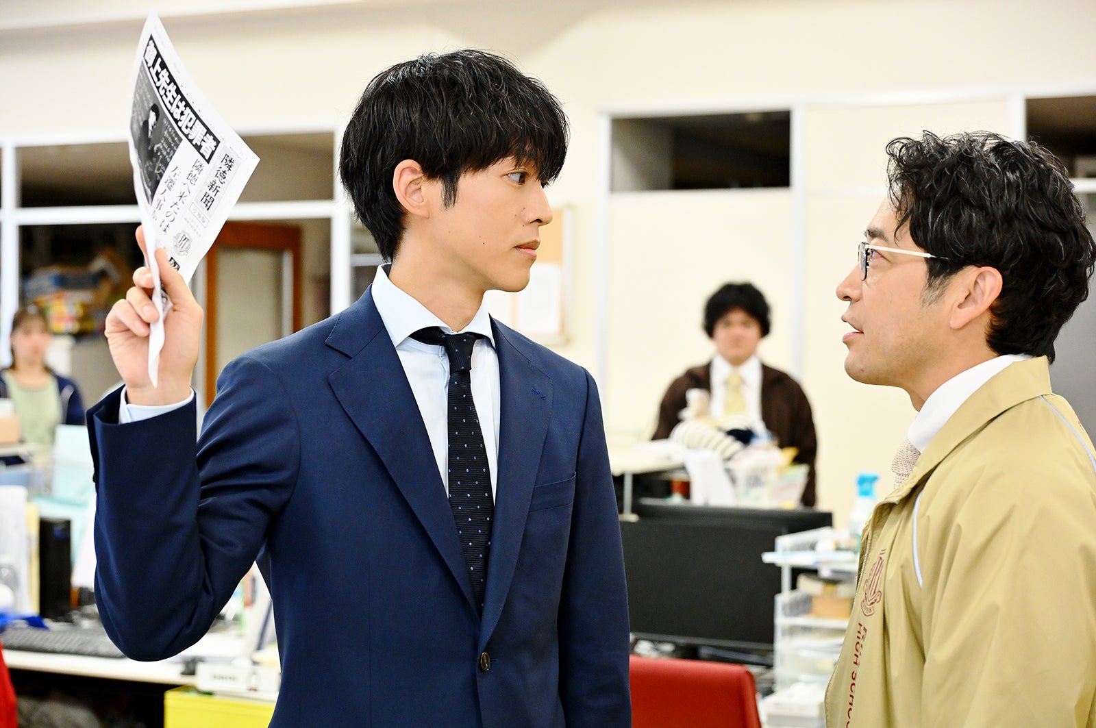 松坂桃李、迫田孝也「御上先生」第3話（C）TBS