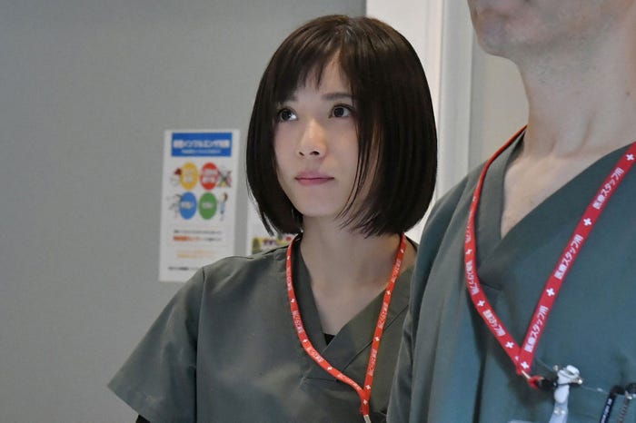 松岡茉優/「コウノドリ」第9話より(画像提供:TBS)