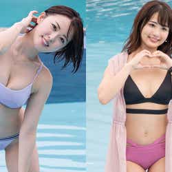 モデルプレス - 忍野さら・平嶋夏海ら、美ボディ炸裂水着で集結「ビジュアルクイーン撮影会」