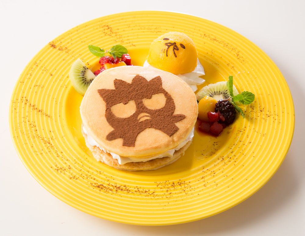 ぐでたまとばつ丸のティラミスパンケーキ　1,150円＋税（C）1993, 2013, 2018 SANRIO CO., LTD. APPROVAL NO.S592279