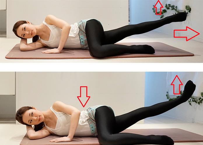 デスクワークの方に 腰上の浮き輪肉と内ももに効くエクササイズ モデルプレス