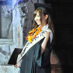 卒業を発表したAKB48仲俣汐里（2012年9月『AKB48 29thシングル選抜じゃんけん大会』にて撮影）