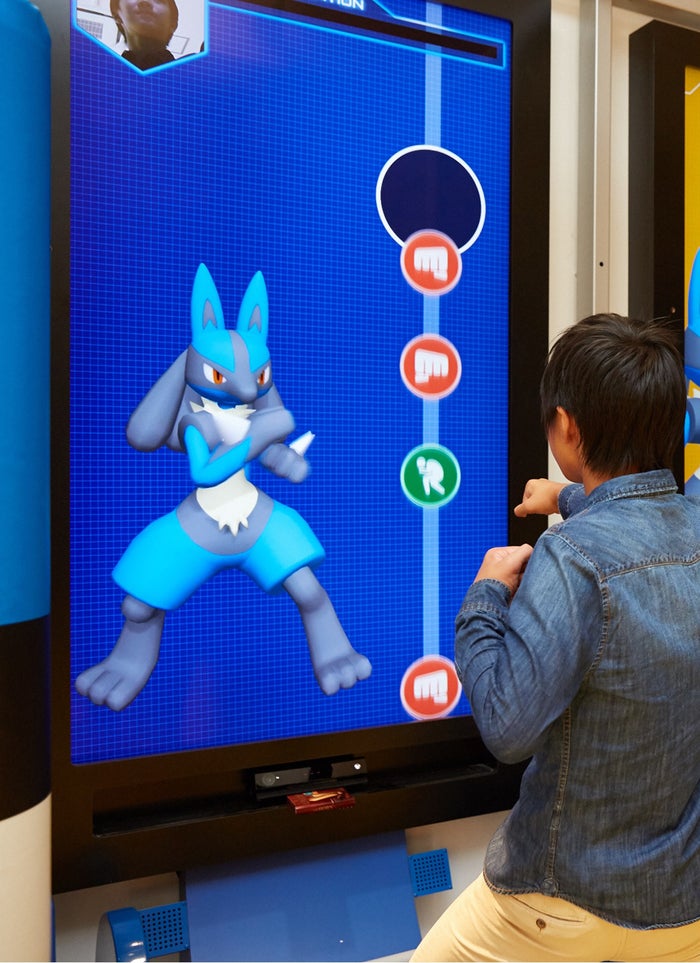 「ポケモンEXPOジム」のアトラクションの一つ(C)2016 Pokemon. (C)1995-2016 Nintendo/Creatures Inc./GAME FREAK inc.