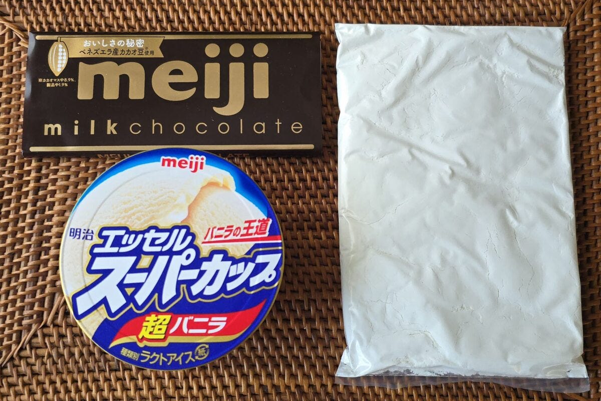 チョコチップタッパーケーキ・材料