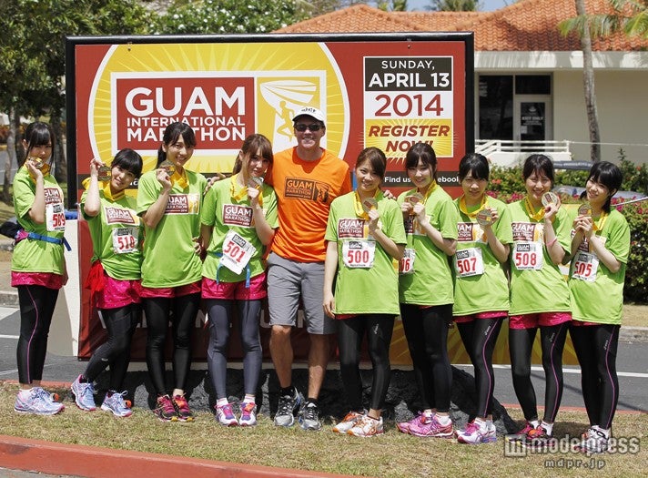 AKB48マラソン部のグアム選抜メンバー／（C）グアムインターナショナルマラソン