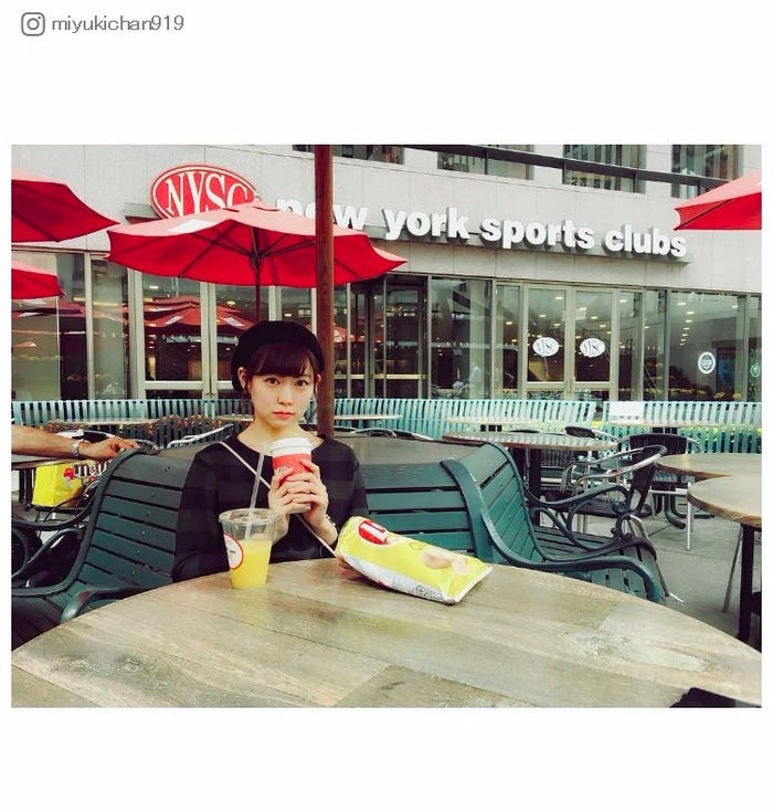 ニューヨークに滞在中の渡辺美優紀/渡辺美優紀Instagramより