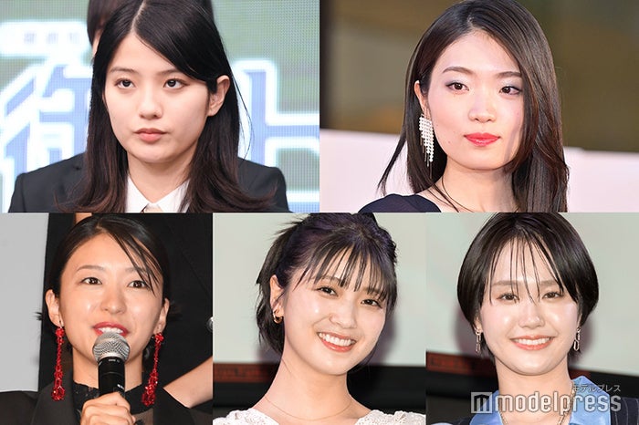 （上段左から）蒔田彩珠、東野絢香（下段左から）鳴海唯、工藤美桜、尾碕真花（C）モデルプレス