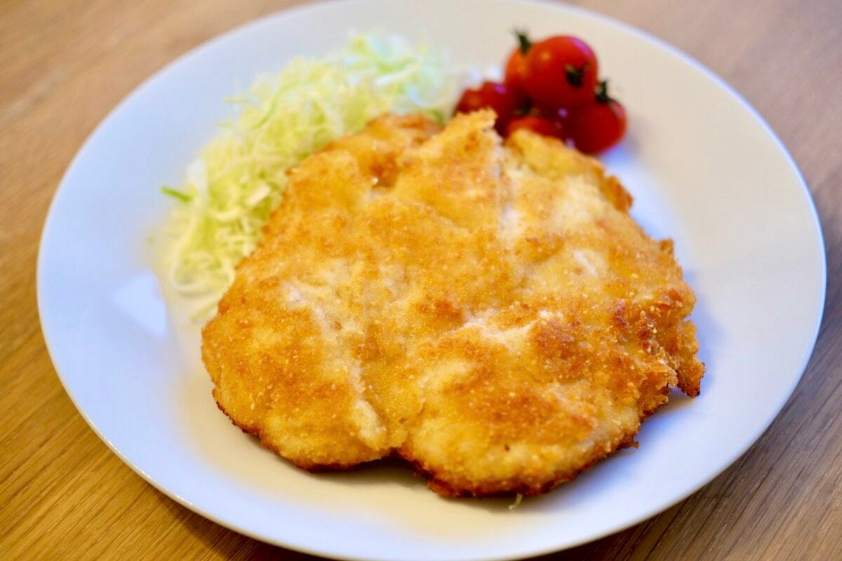 北斗晶「鶏むね肉のわらじカツ」