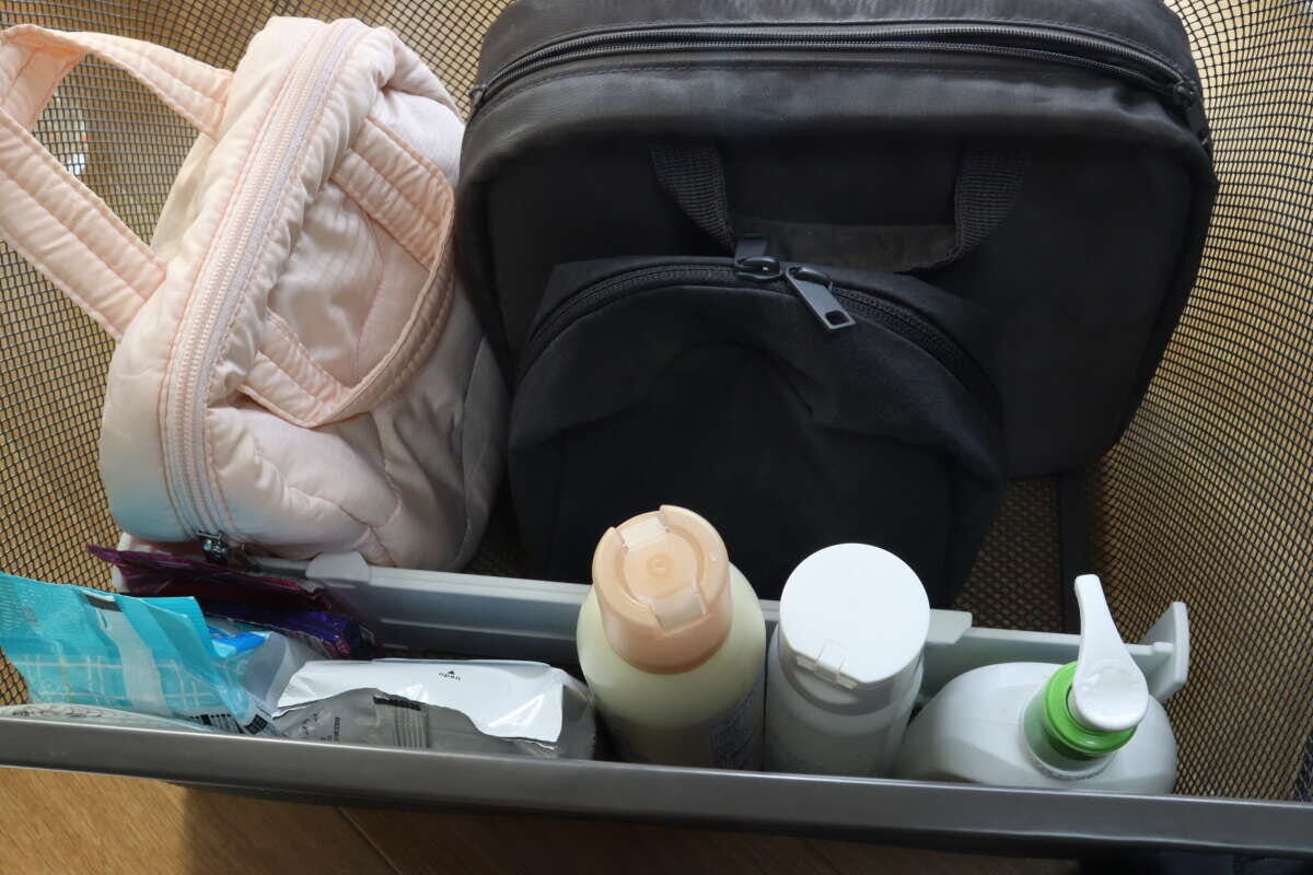 ダイソーの伸縮式引出し整理整頓仕切板の使用例