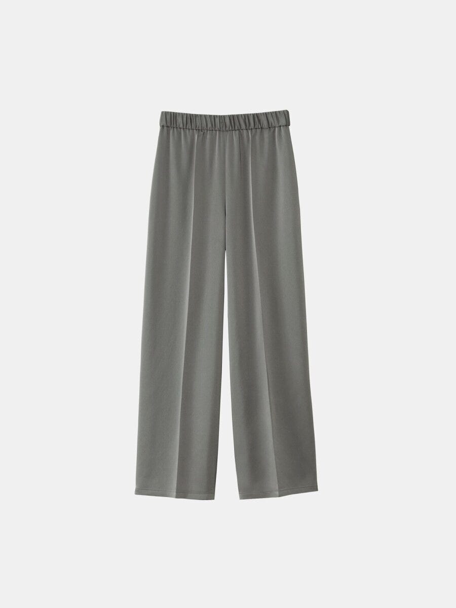 サテンイージーパンツ 2026plstレディース新作サテンイージーパンツ