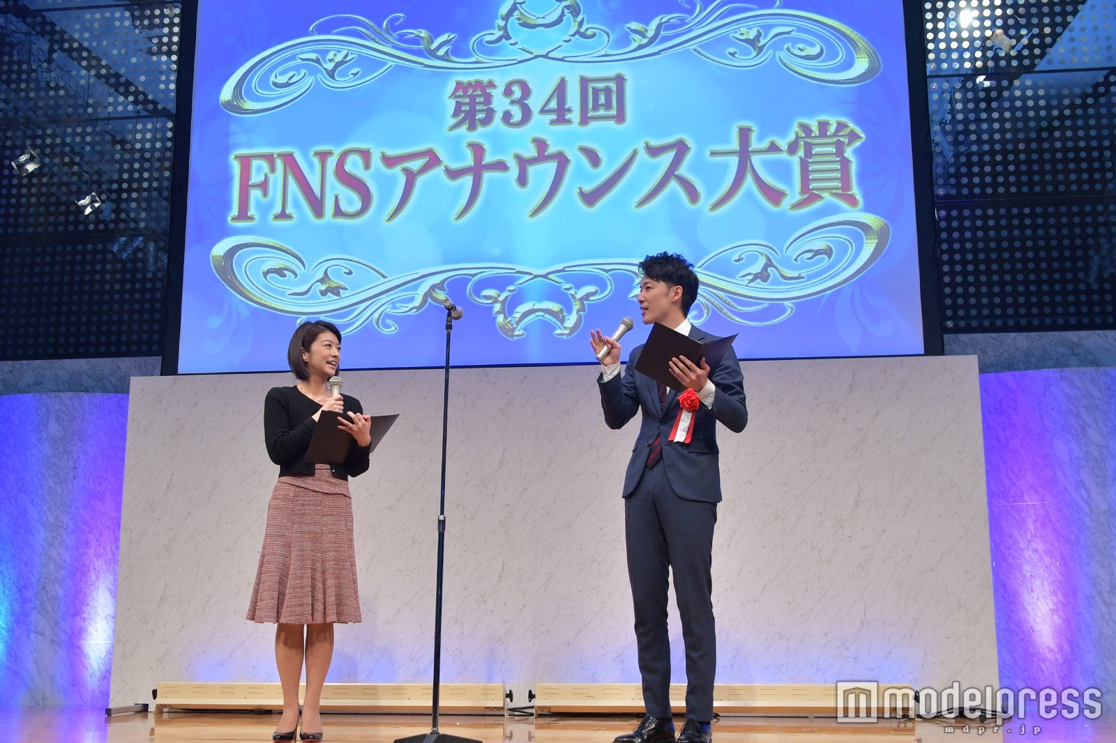 司会を務めた生野陽子アナ、牧広大アナ （C）モデルプレス