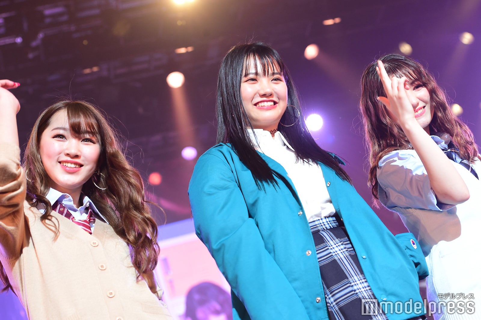 東海林クレア（くれたん）、筒井結愛（ゆあてぃー）、平野夢来（ゆぴぴ） （C）モデルプレス