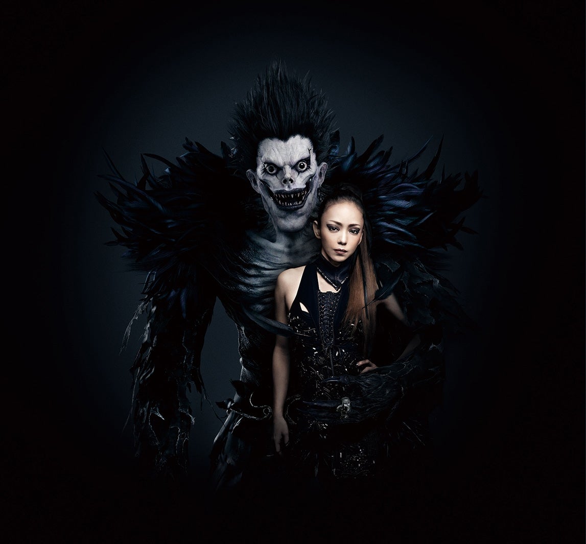 リューク、安室奈美恵（C）大場つぐみ・小畑健／集英社 （C）2016「DEATH NOTE」FILM PARTNERS