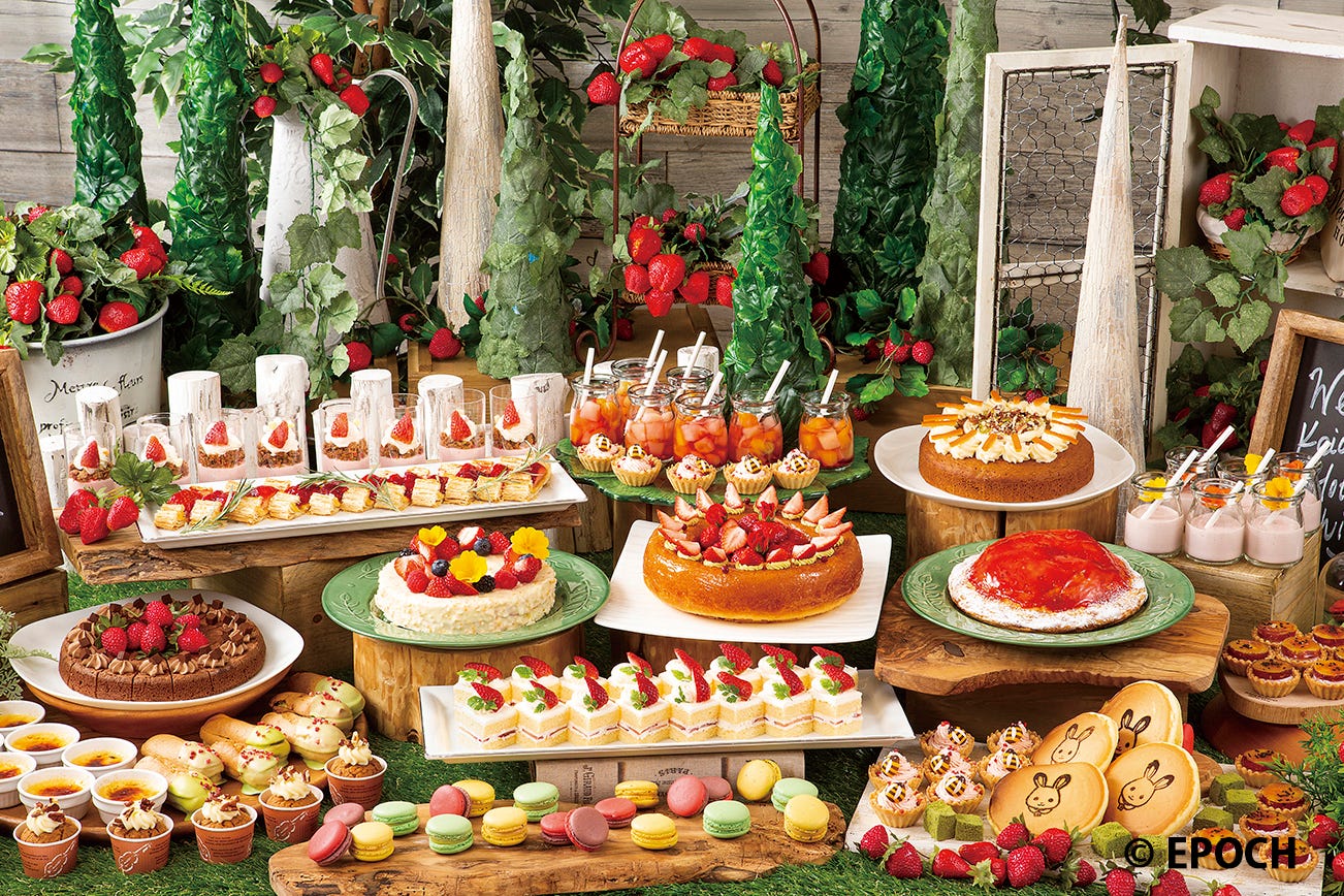 「ストロベリースイーツブッフェ with シルバニアファミリー」京王プラザホテル八王子で開催