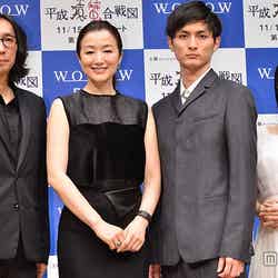 （左から）行定勲監督、鈴木京香、高良健吾、塩ノ谷早耶香