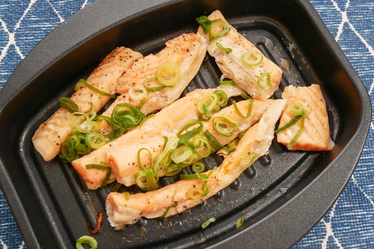 電子レンジで焼き目が付く!