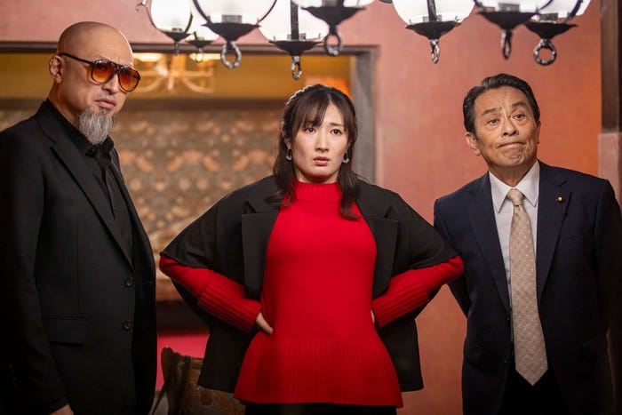 山内圭哉、武田梨奈、金田明夫「民王R」第7話(C)テレビ朝日
