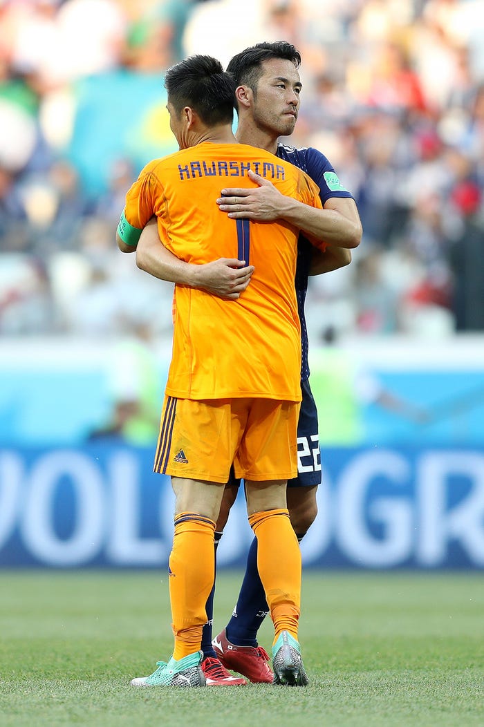 川島永嗣選手、吉田麻也選手(Photo by Getty Images)