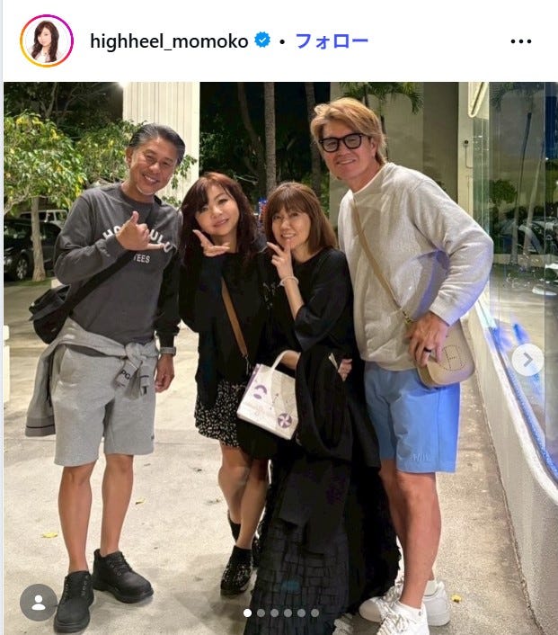 ハイヒール・モモコInstagramより