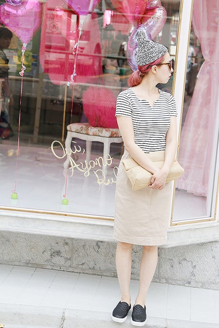 デニム風ペンシルスカート「coca」4,690円 (税込)