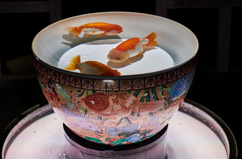 九谷金魚品評／画像提供：アートアクアリウム展大阪実行委員会