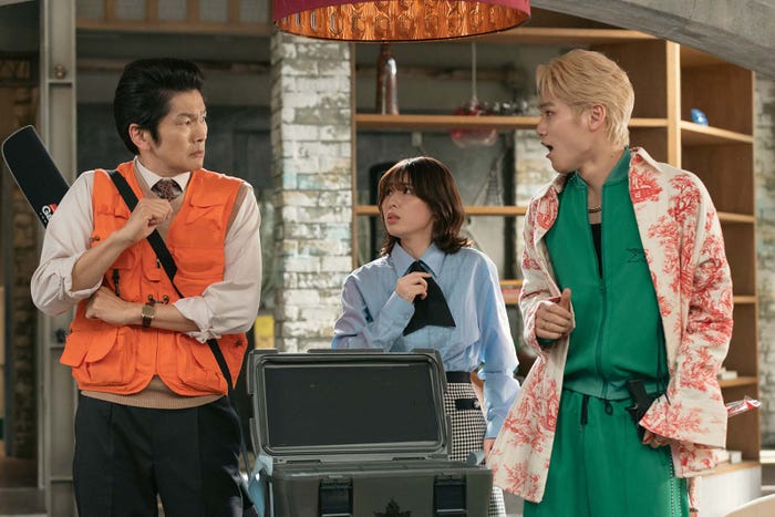 丸山智己、白石聖、中川大輔「合理的にあり得ない~探偵・上水流涼子の解明~」第7話より(C)カンテレ