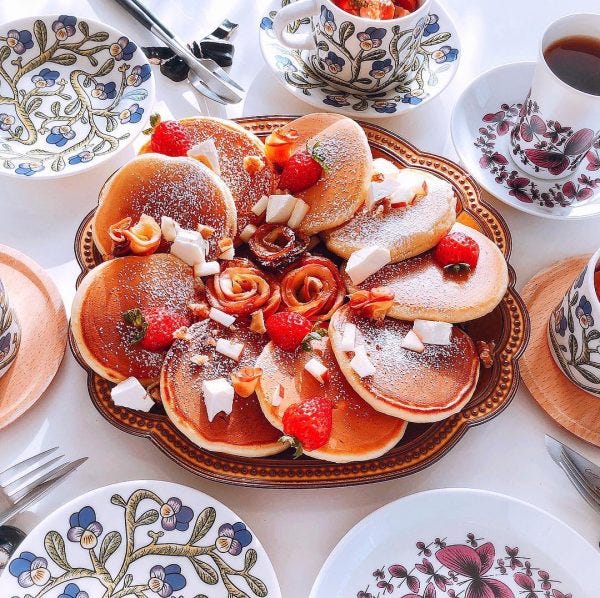 カフェみたいな パンケーキ のおしゃれな盛り付け例 簡単なコツ教えます モデルプレス