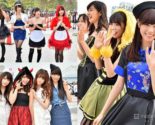 乃木坂46、セクシーポリスにメイド、ナース…仮装でハロウィンパレード