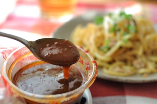 コストコ「台湾風まぜそばキット」ソース