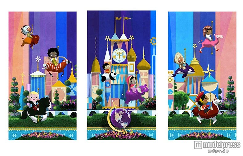 「東京ディズニーセレブレーションホテル：ウィッシュ」ロビーのアート（C）Disney