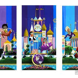 「東京ディズニーセレブレーションホテル：ウィッシュ」ロビーのアート（C）Disney