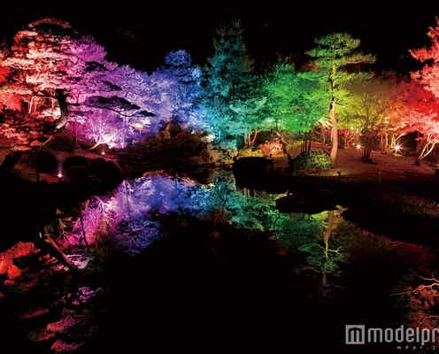 7色ライトアップに70万球ジュエルイルミ…見所満載「由志園」のイルミネーションが凄い