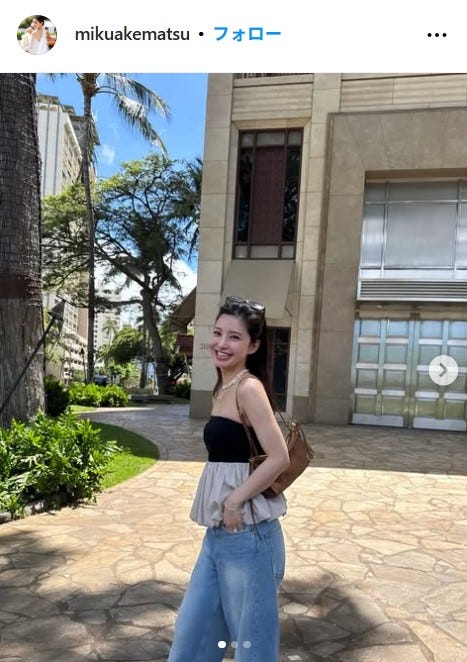 明松美玖公式Instagramより