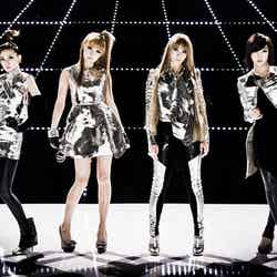 2NE1　左から：DARA（ダラ）、BOM（ボム）、CL（シーエル）、MINZY（ミンジ）