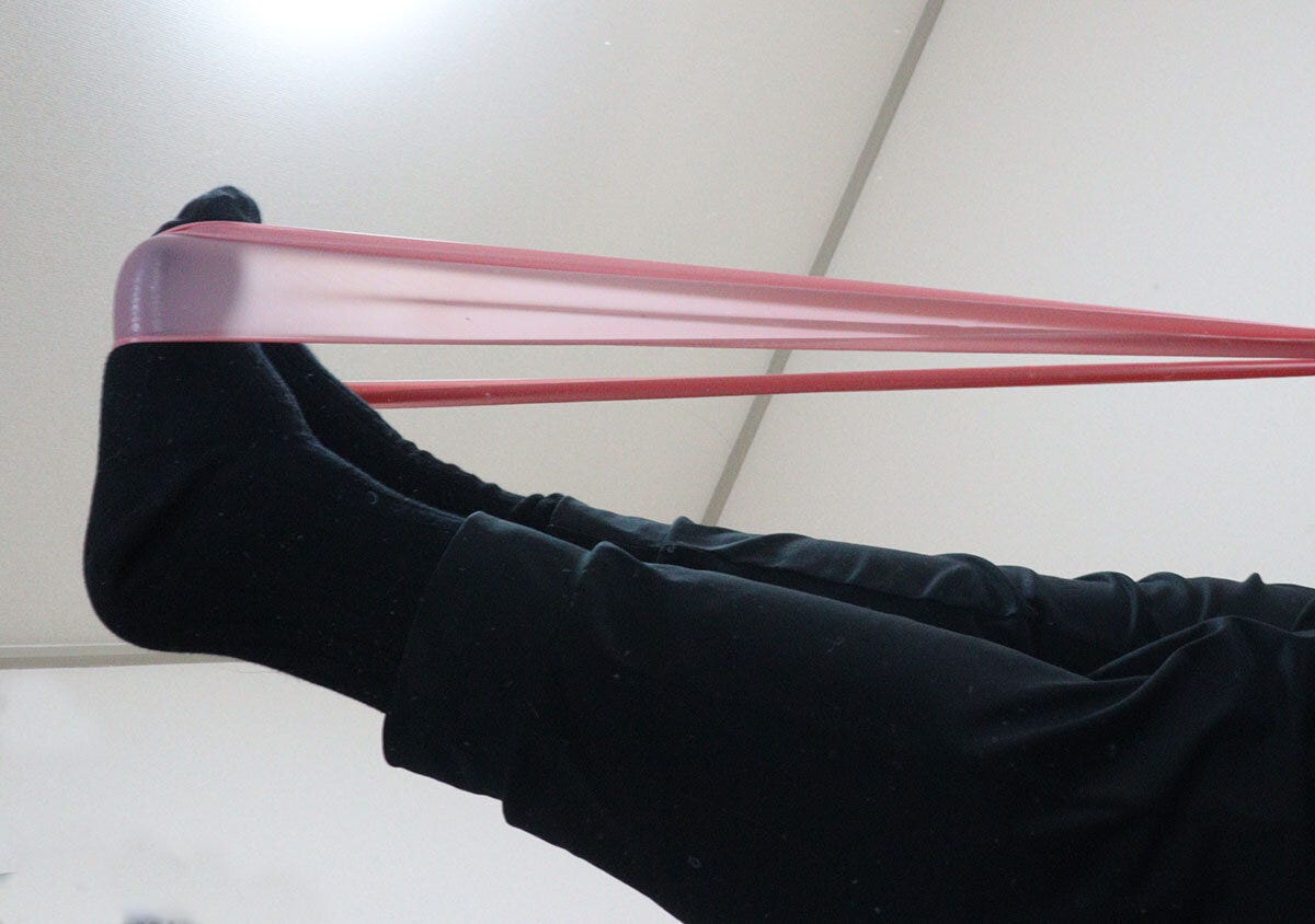 ストレッチバンド（150cm）　脚のストレッチ