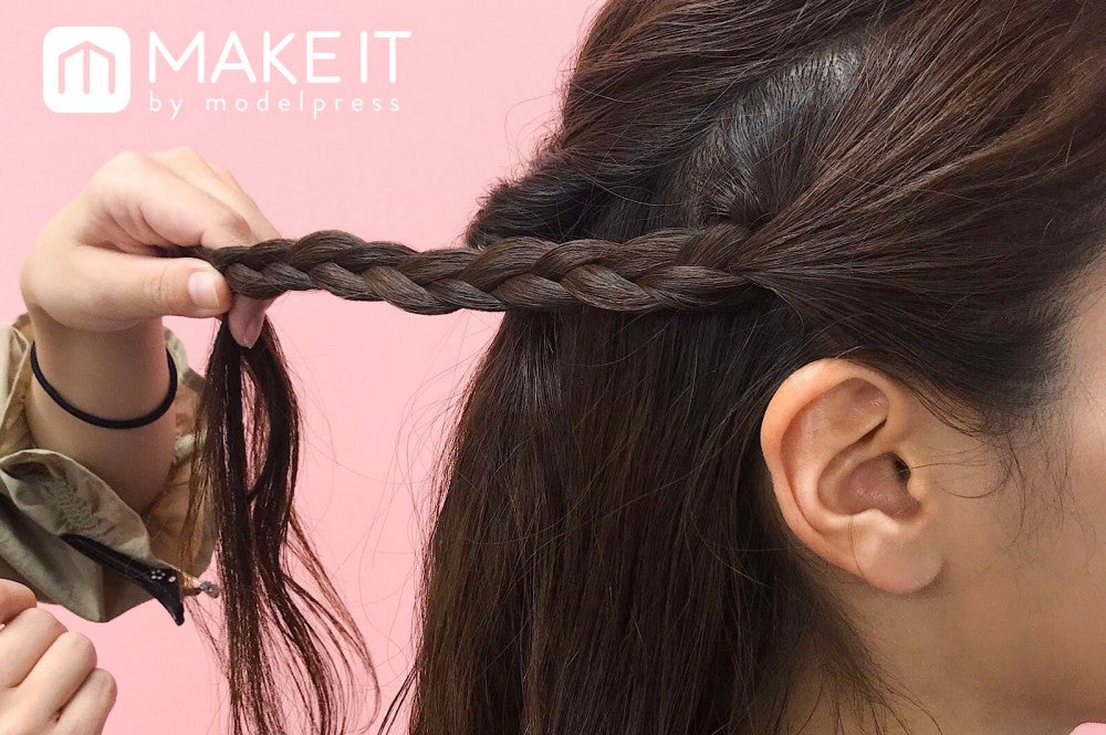 華やかハーフアップHow To (C)メイクイット