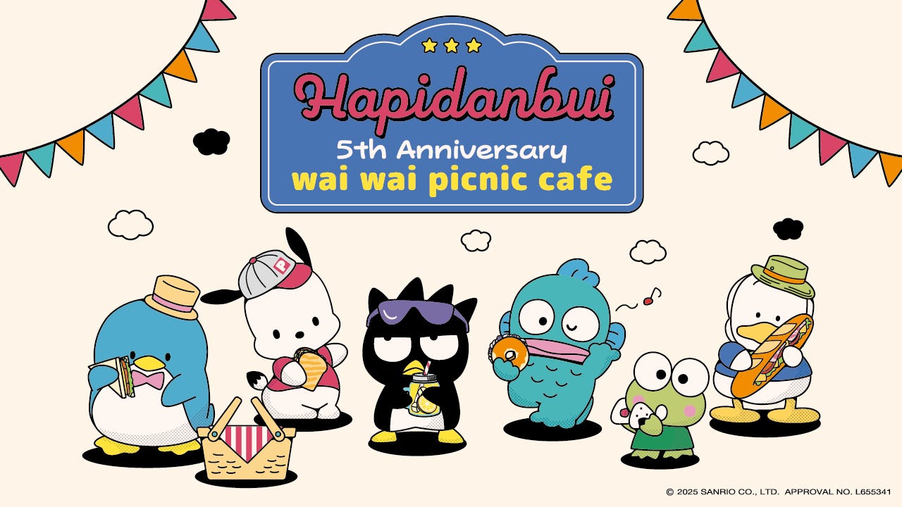 「はぴだんぶい わいわいピクニックカフェ」東京・愛知・大阪で開催 キャラデザインのサンドイッチやドリンクなど